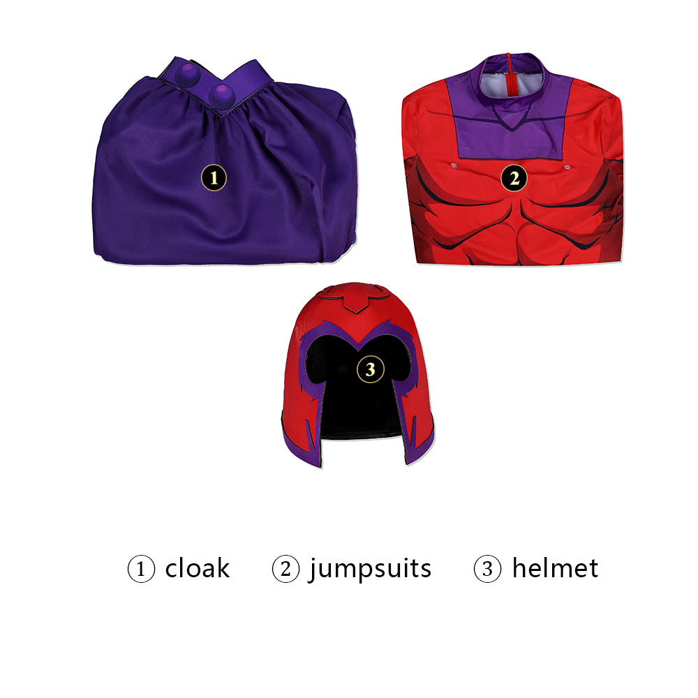Marvel X-Men '97 Magneto Classic Superhero Suit Cosplay Costume