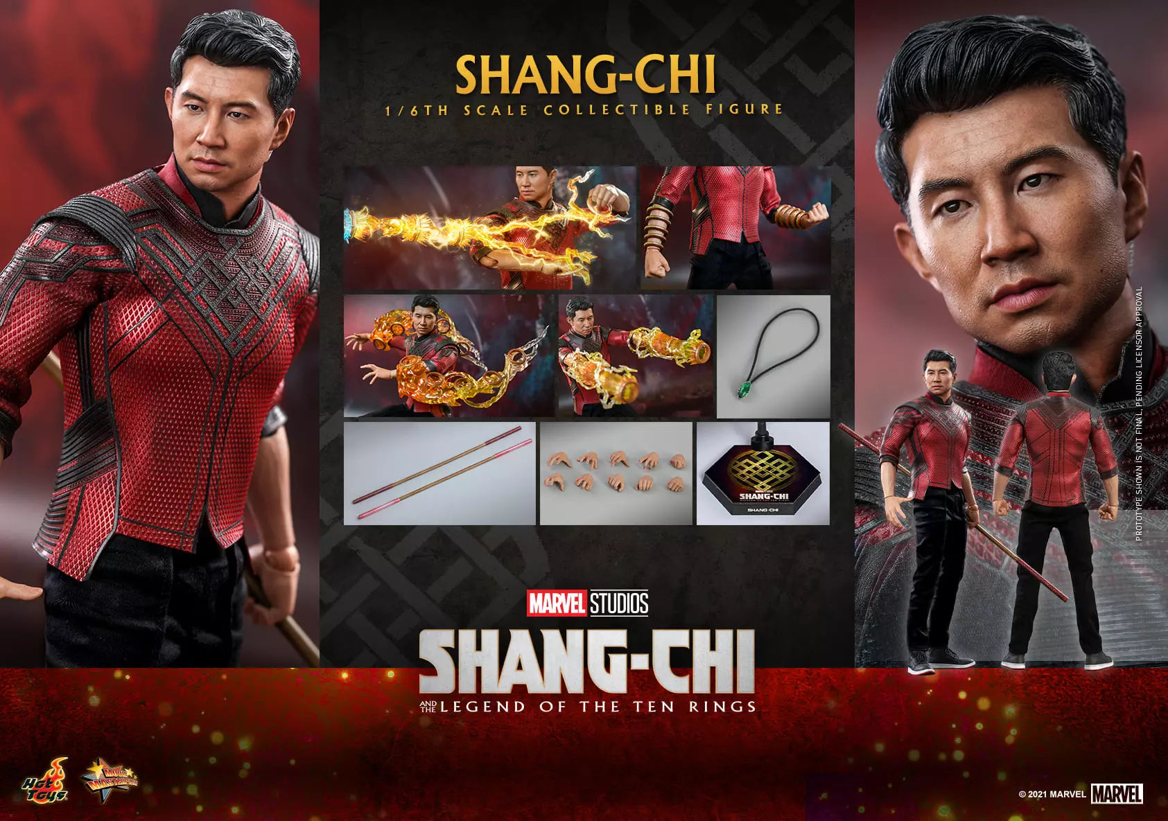 Hot Toys Shang Chi and The Legend of The Ten Rings-Shang Chi and The Legend of The Ten Rings Shang Chi MMS614 1/6 Scale Figure