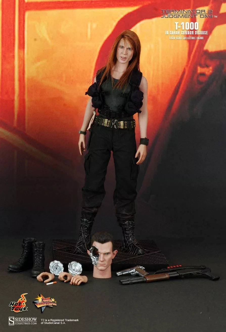 Hot Toys Terminator 2-Terminator 2 T-1000 (In Sarah Connor Disguise) MMS125 1/6 Scale Figure