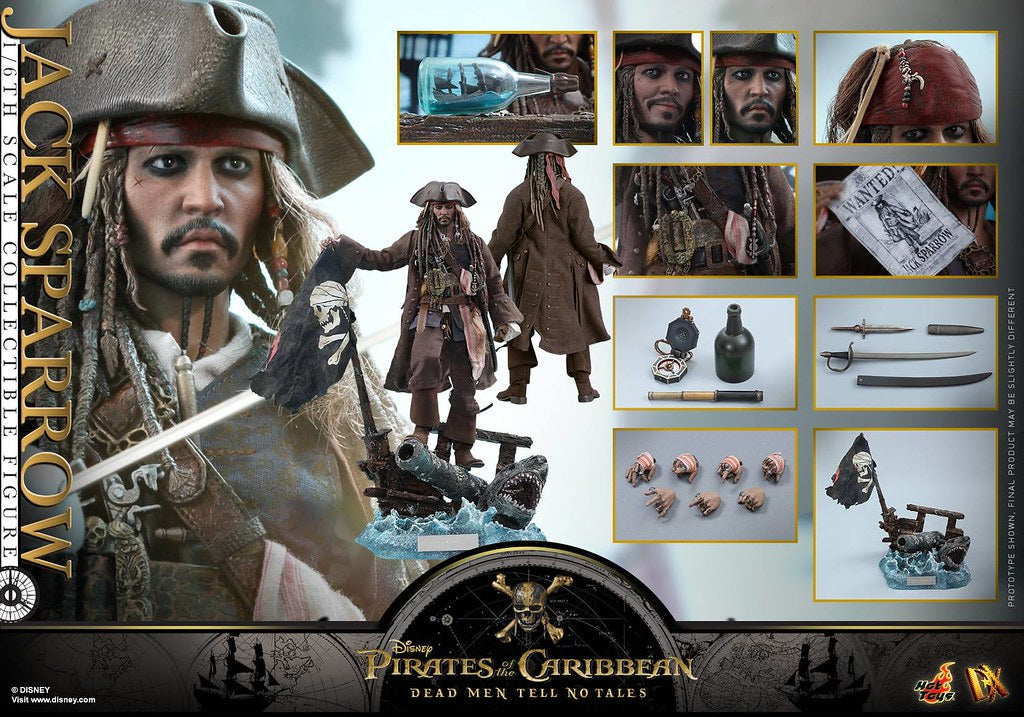Hot Toys Jack Sparrow Hot Toys POTC : DMTNT DX15 1/6 Scale Figure