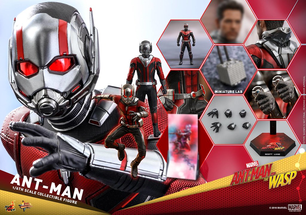Hot Toys Marvel– Marvel Antman and the Wasp Antman MMS497 1/6 Scale Figure