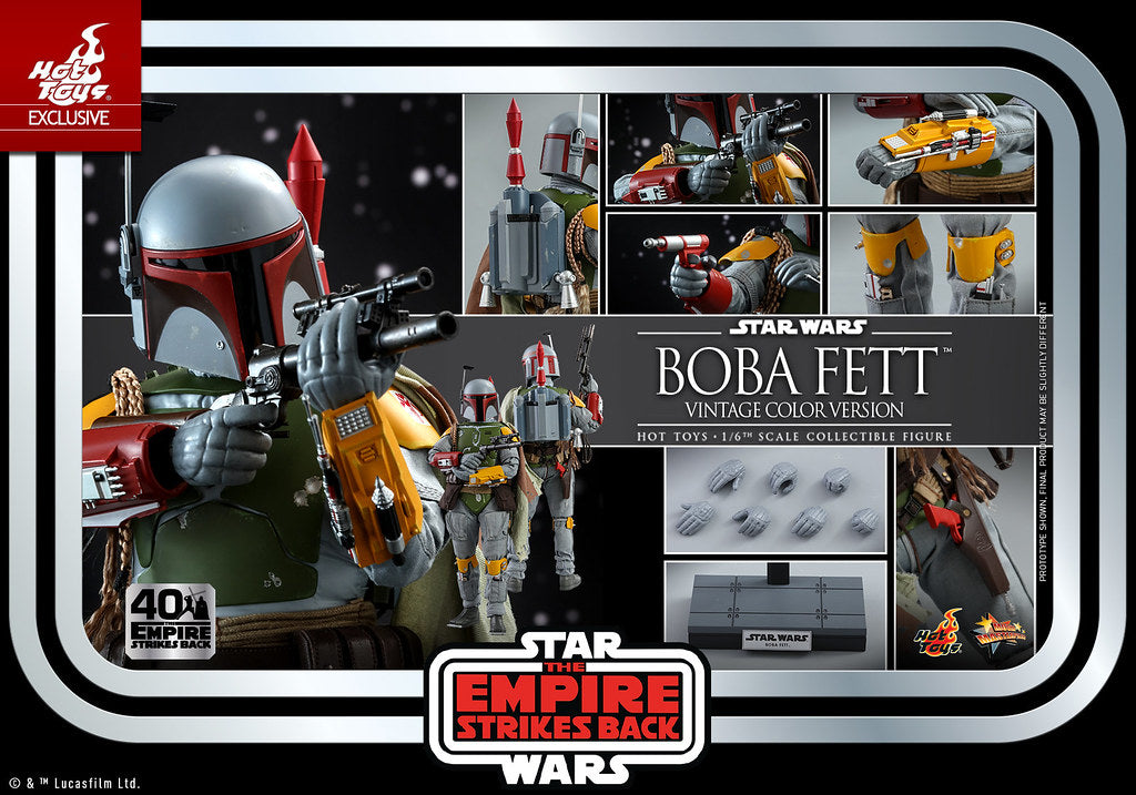 Hot Toys Star Wars-Star Wars V TESB  Boba Fett (Vintage Color 40th Anniv) MMS571 1/6 Scale Figure
