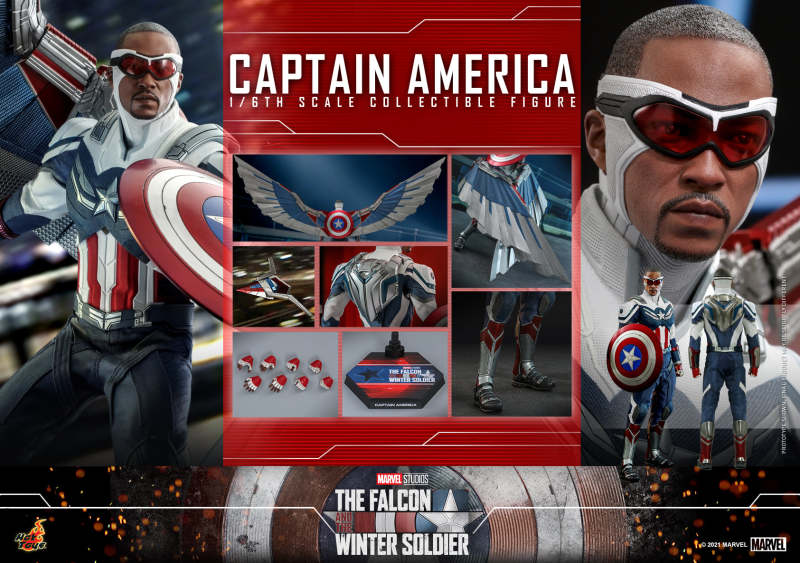 Hot Toys Captain America Hot Toys Marvel The Falcon and the Winter Soldier TMS040 1/6 Scale Figure