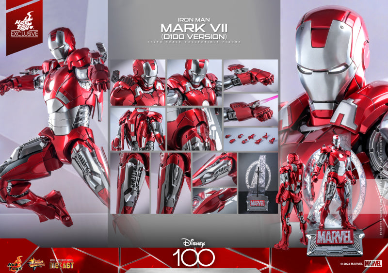 Hot Toys Disney 100-Shang-Disney 100 Iron Man Mark VII MMS696 1/6 Scale Figure