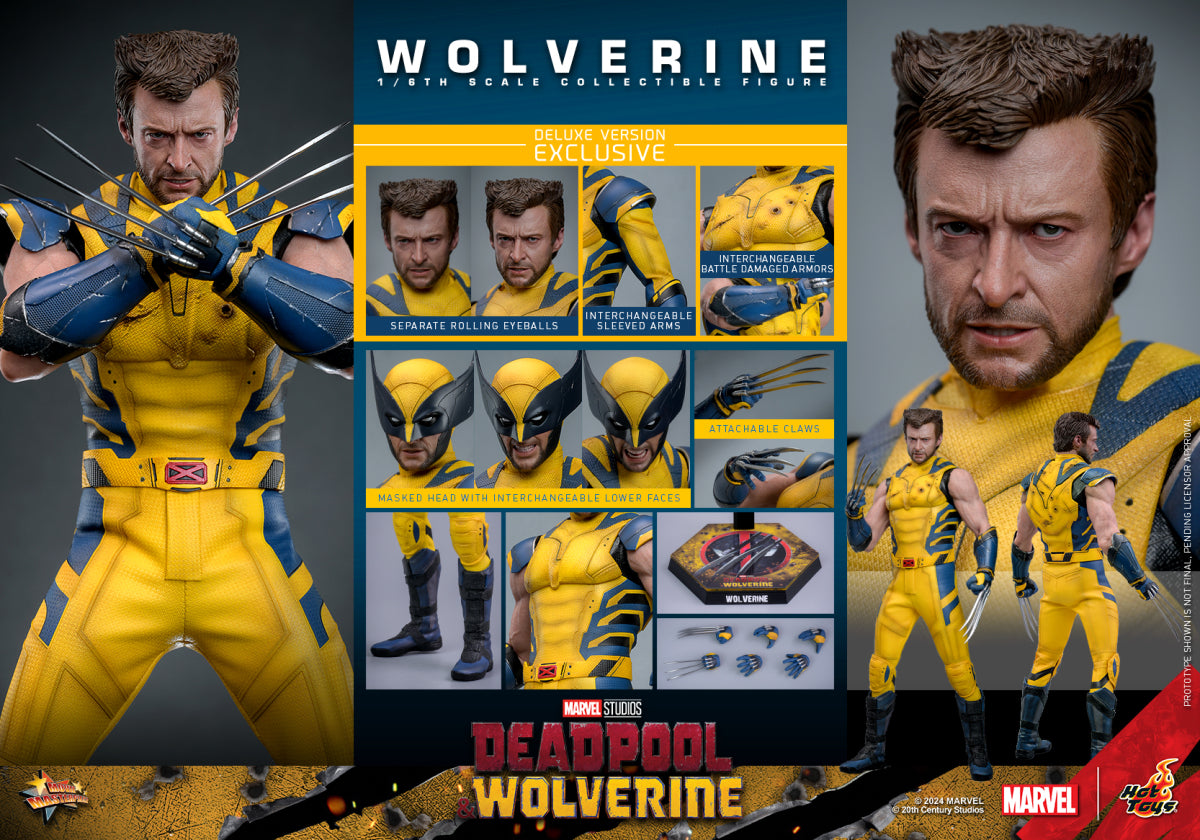 Hot Toys Wolverine Deluxe Version Hot Toys Deadpool & Wolverine MMS754 1/6 Scale Figure