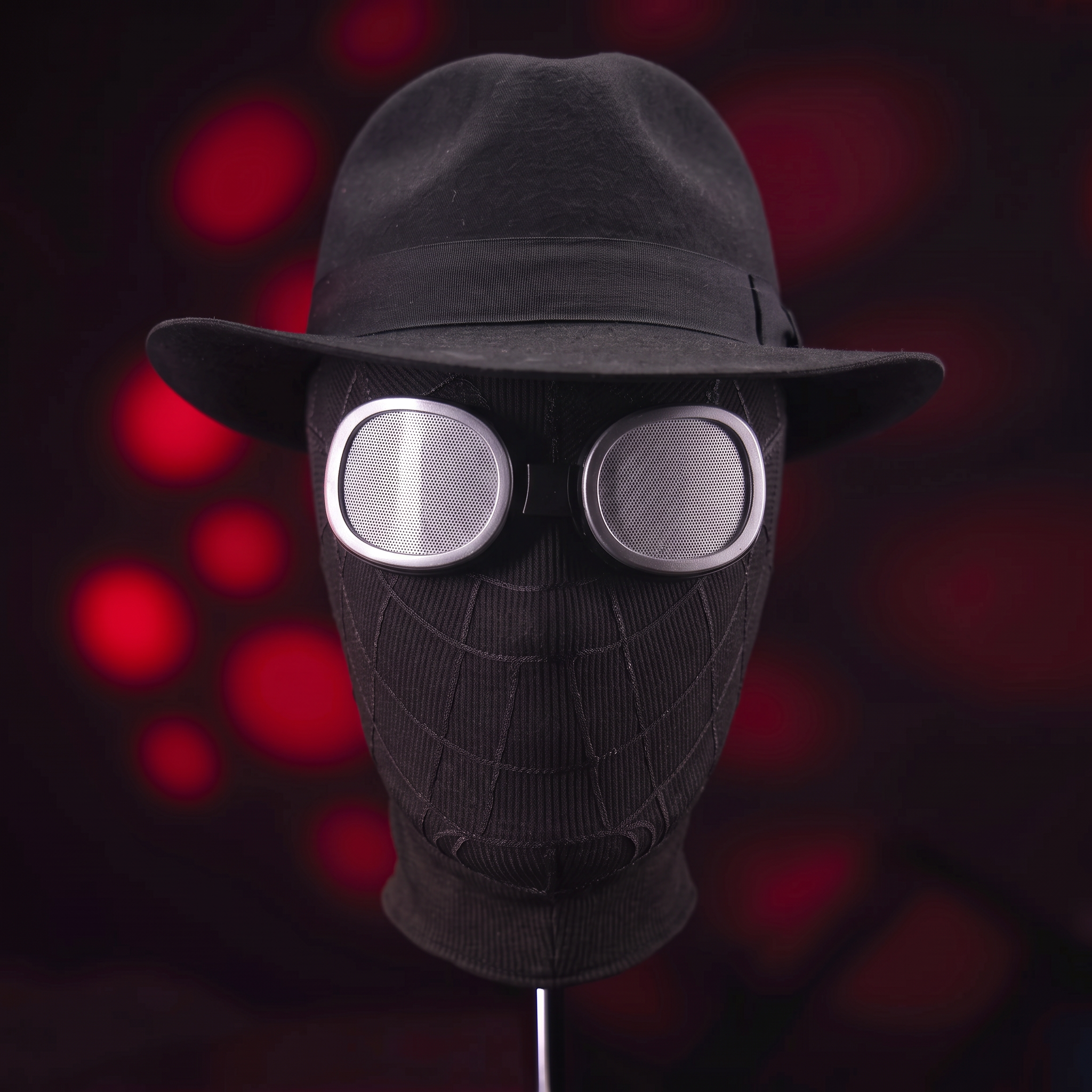 Spider-Man Noir Mask (TV Series 2026)(Replica Version) (Equipped with touch-sensitive lighting effects)