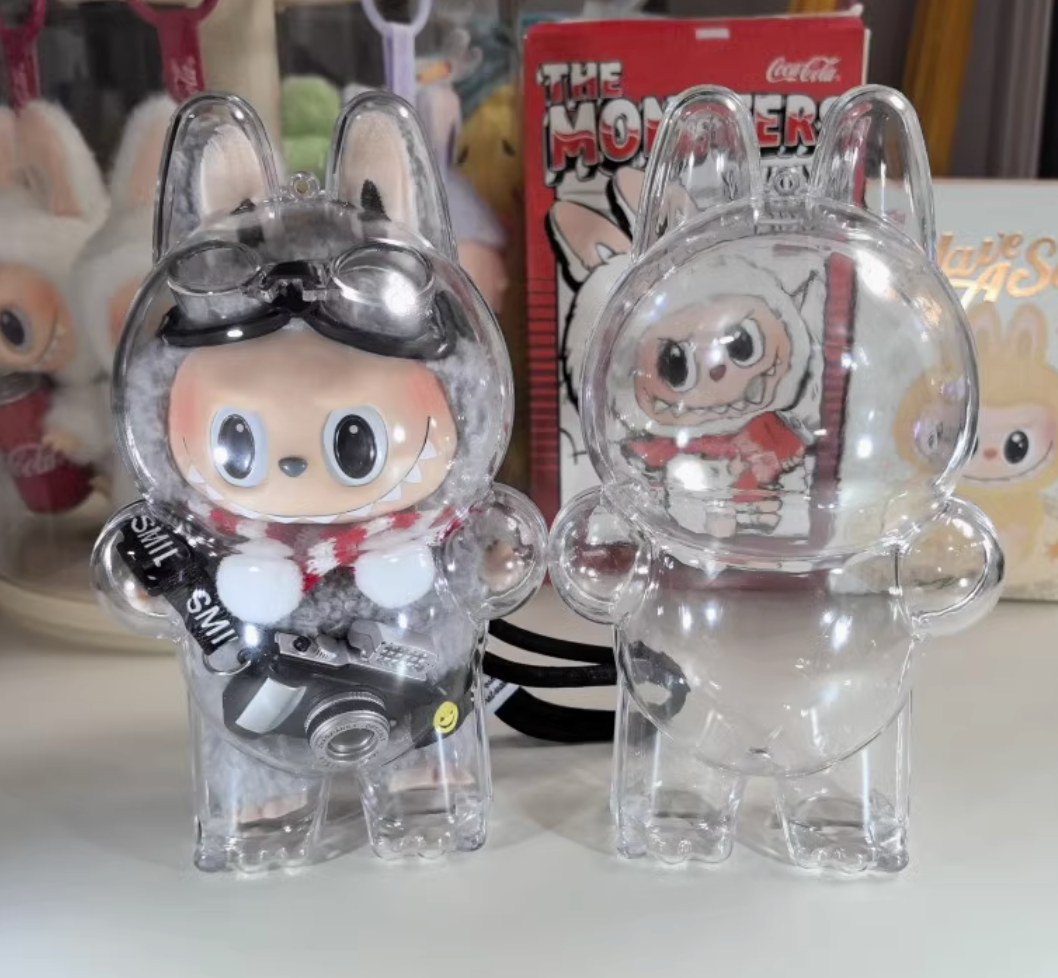 Labubu Pop Mart  Transparent Acrylic Protective Case