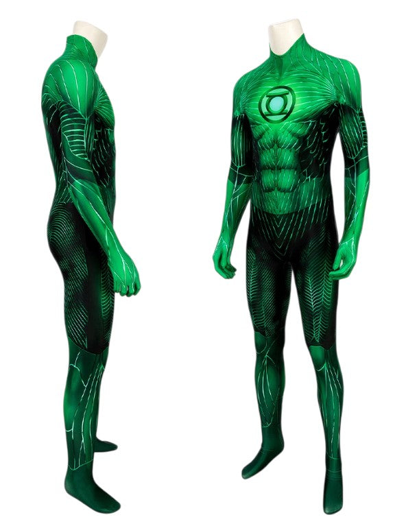 DC Justice League Green Lantern Hal Jordan Cosplay Bodysuit – Life Size Wearable Costume