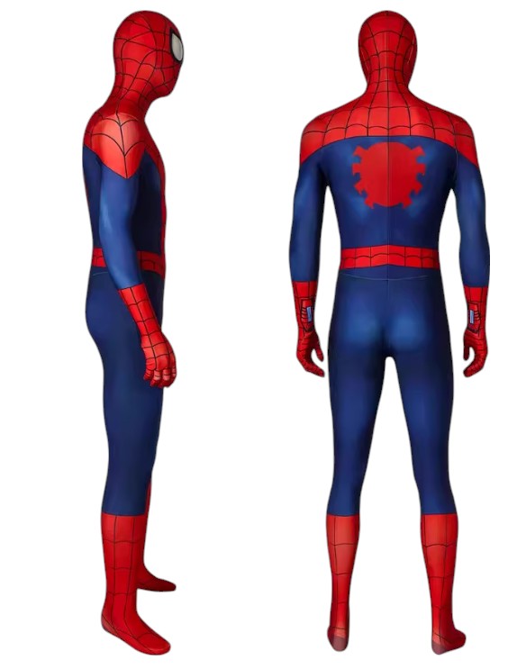 Marvel Ultimate Spider-Man Peter Parker Cosplay Suit – Full Bodysuit for Adults Superhero Fans
