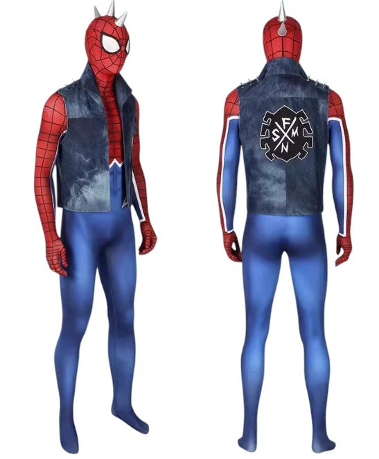 Marvel Spider-Man PS4 Punk Suit Cosplay Bodysuit – Life Size Wearable Costume