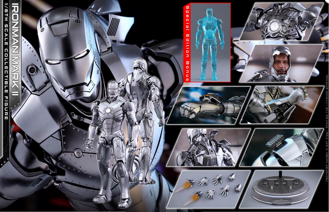 INSTOCK ! Hot Toys Iron Man – Mark II MMS431  1/6th Scale Figure