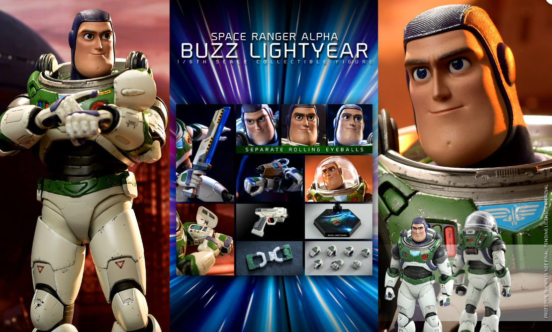 Hot Toys Space Ranger Alpha Buzz Lightyear Hot Toys Lightyear  MMS634 1/6 Scale Figure