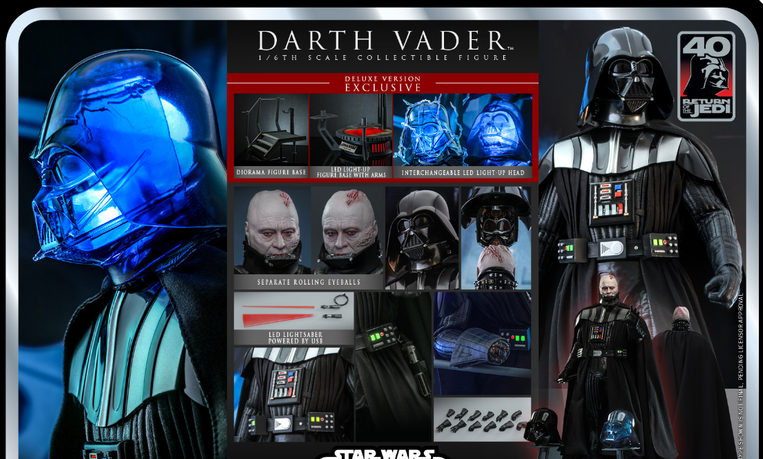 Hot Toys Darth Vader Hot Toys Star Wars VI: ROTJ MMS700 1/6 Scale Figure