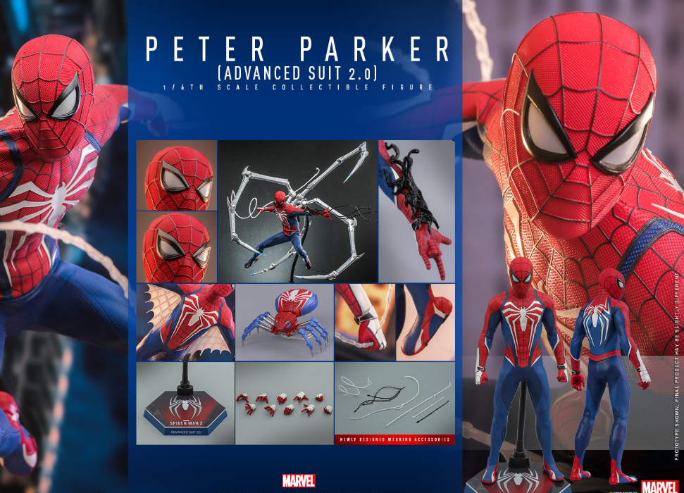 Hot Toys Peter Parker Advanced Suit 2.0 Marvel’s Spider-Man 2 VGM54 1/6 Scale Figure