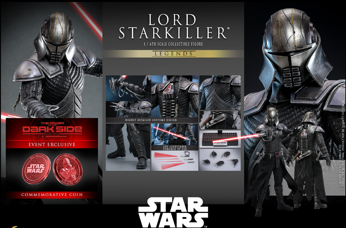 Hot Toys Lord Starkiller Hot Toys Star Wars Legends VGM63 1/6 Figure