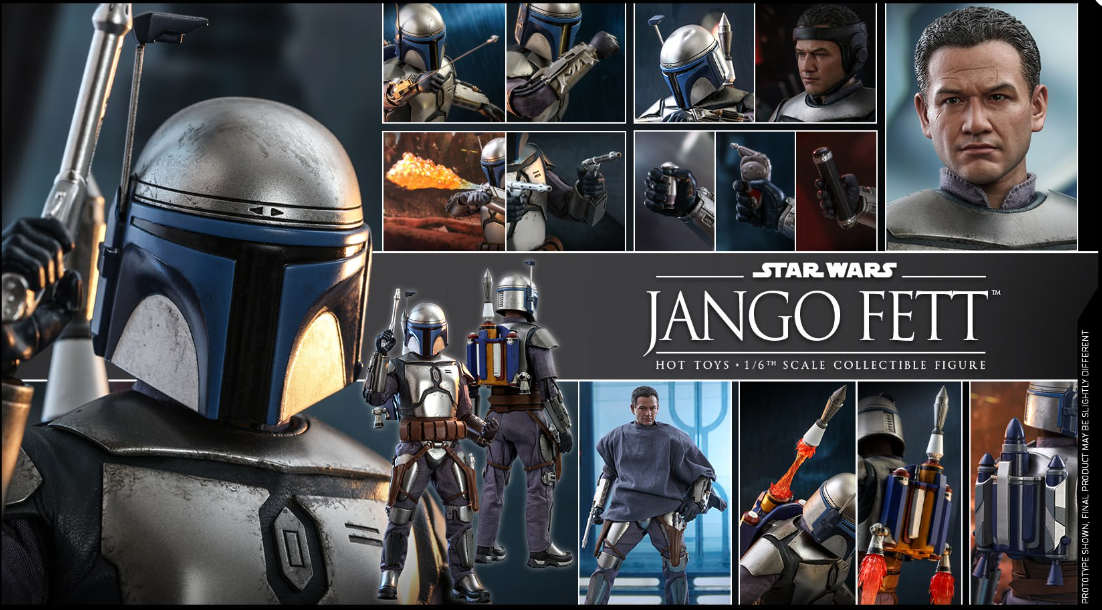 Hot Toys Jango Fett Hot Toys Star Wars II : Attack Of The Clones MMS589 1/6 Scale Figure