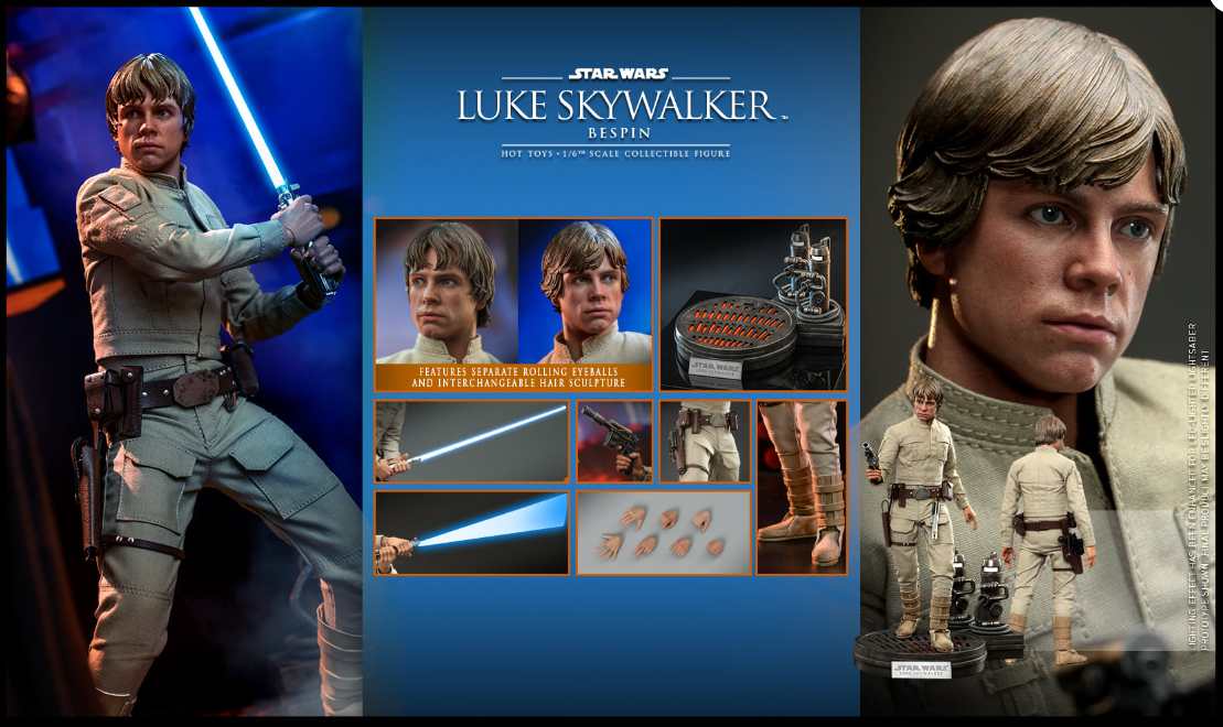 Hot Toys Luke Skywalker (Bespin) Star Wars: TESB DX25 1/6 Figure
