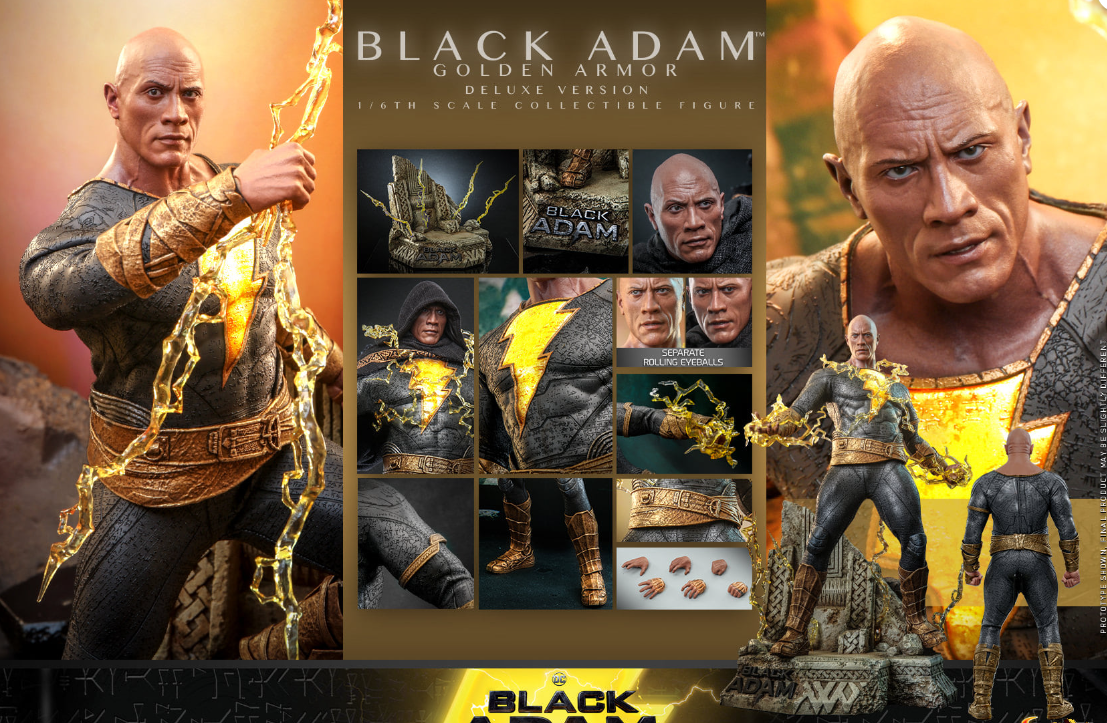 Hot Toys Black Adam (Golden Armor) DX31 1/6 Scale Figure
