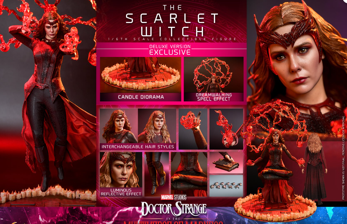 Hot Toys Scarlet Witch Hot Toys Doctor Strange : Multiverse Of Madness MMS653 1/6 Scale Figure