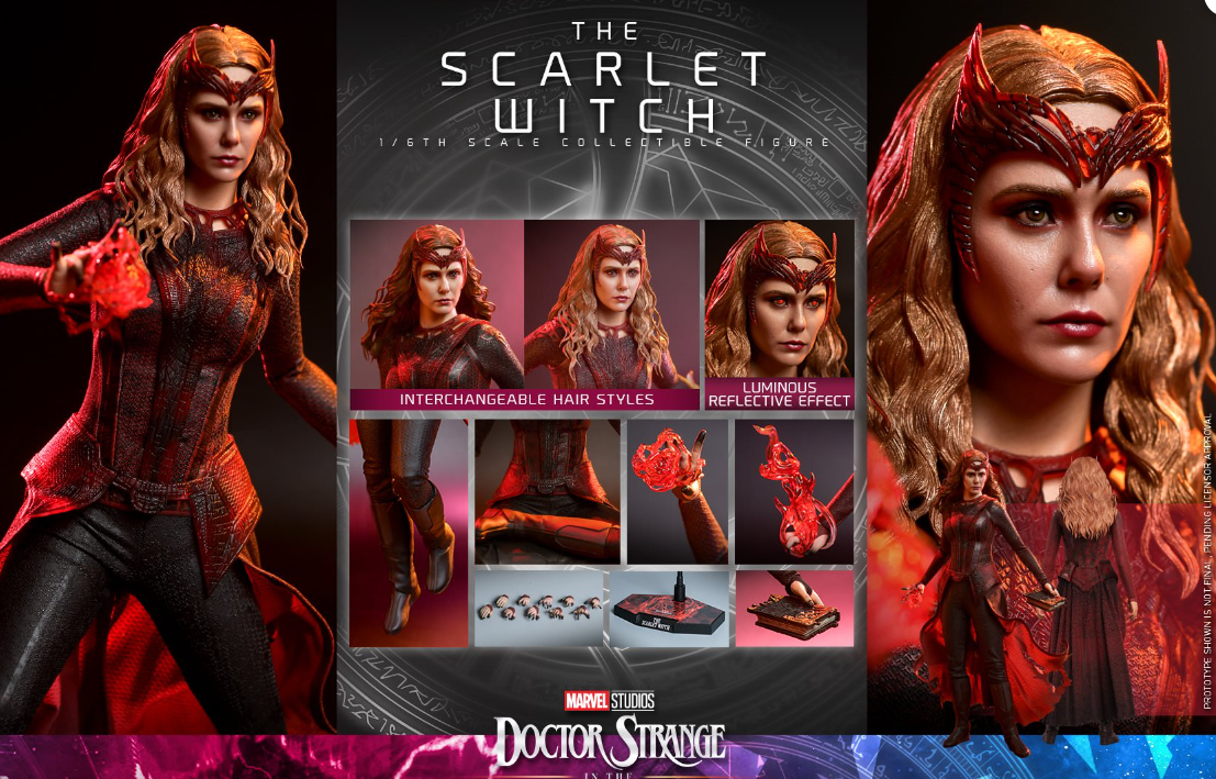 Hot Toys Scarlet Witch Hot Toys Doctor Strange : Multiverse Of Madness MMS652 1/6 Scale Figure