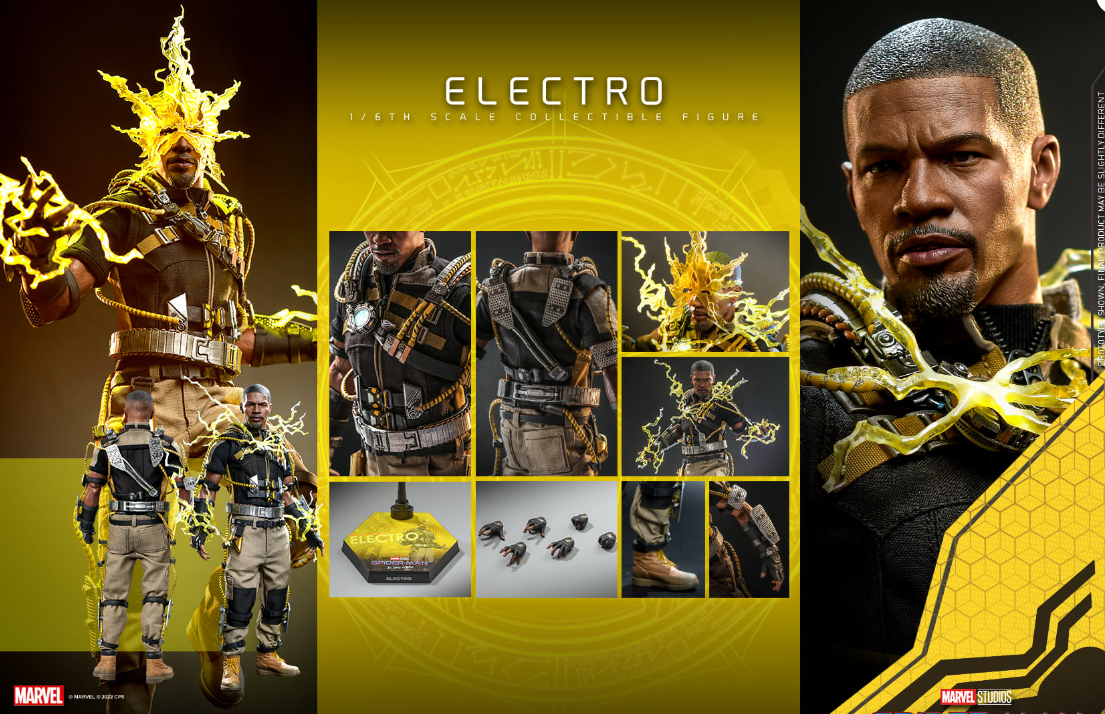 Hot Toys Electro Hot Toys Spider-Man : No Way Home MMS644 1/6 Scale Figure