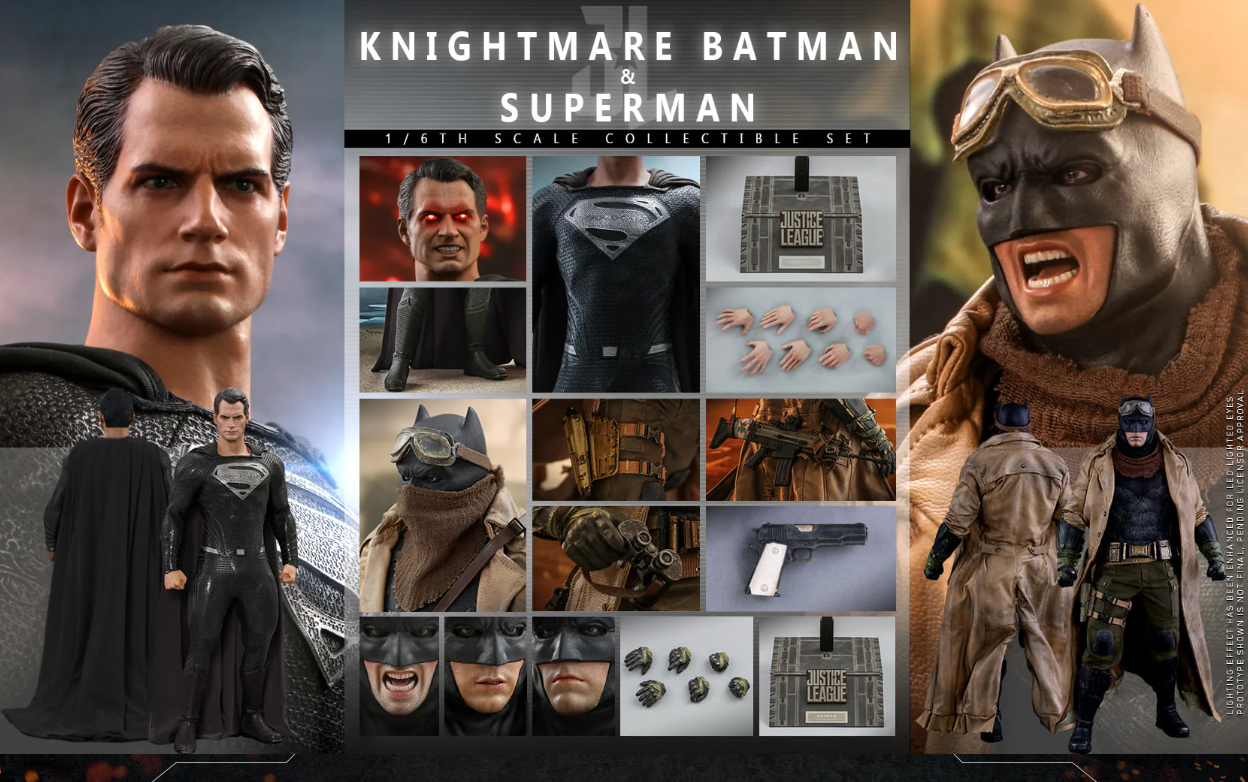 Hot Toys DC Zack Snyder Justice League Knightmare Batman and Superman Collectibles Set TMS038 1/6 Figure
