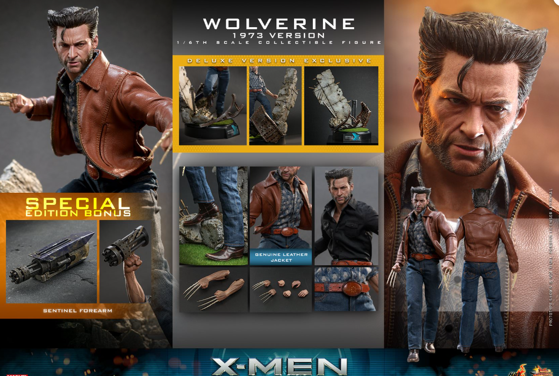 Hot Toys Wolverine (1973) Hot Toys X-Men : Days of Future Past MMS660 1/6 Scale Figure