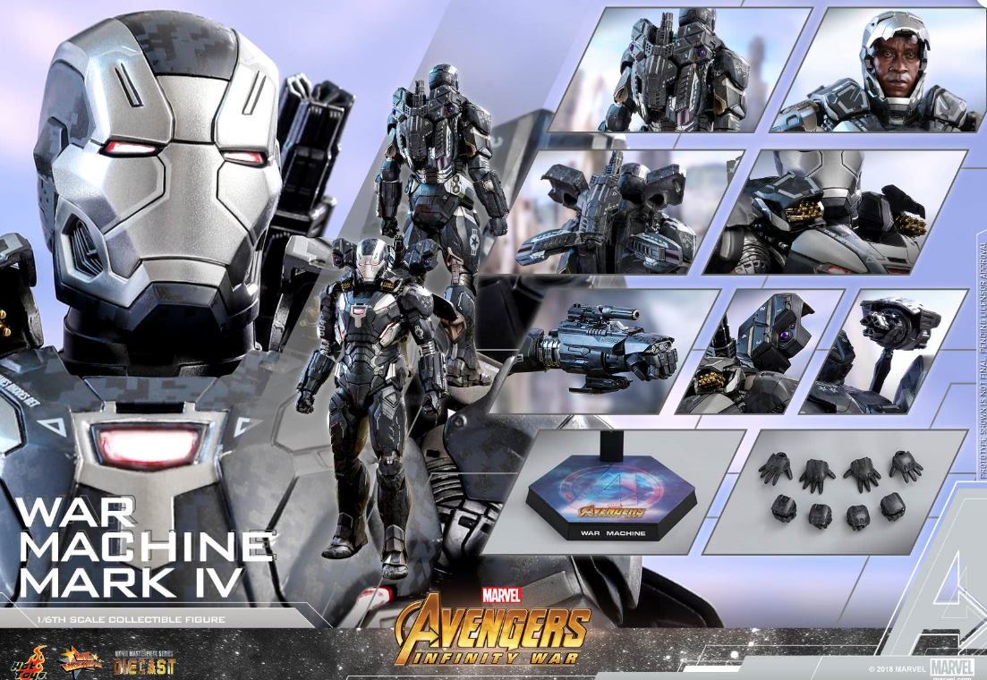 Hot Toys Infinity War – War Machine Mark IV Hot Toys D26 Avengers MMS499 1/6 Figure
