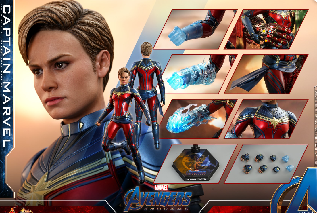 Hot Toys Captain Marvel Hot Toys Avengers : Endgame MMS575 1/6 Scale Figure