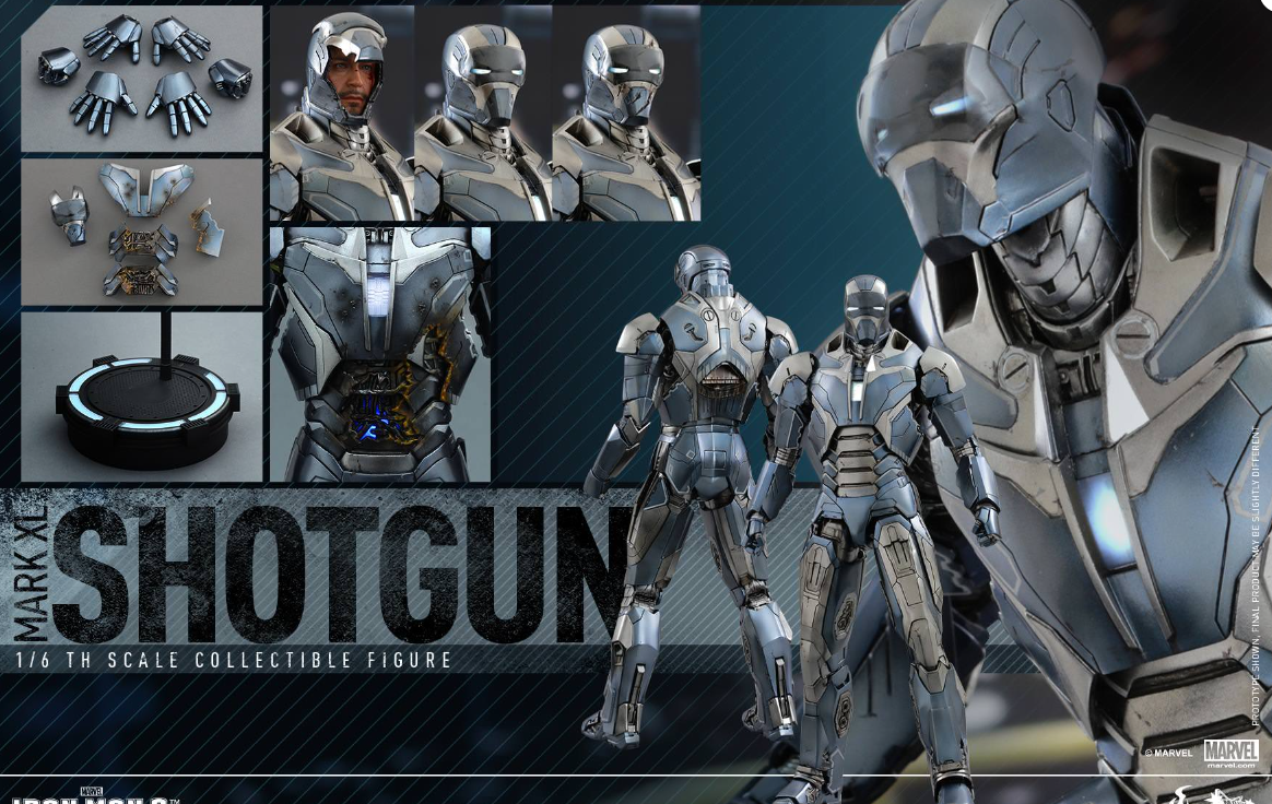 Hot Toys Mark XL Shotgun Hot Toys Iron Man 3 MMS309 1/6 Scale Figure