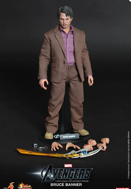 Hot Toys Bruce Banner Hot Toys Avengers MMS229 1/6 Scale Figure
