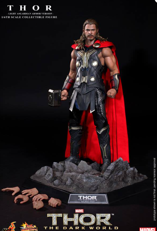 Hot Toys Thor Hot Toys Thor : The Dark World (Light Asgardian Armor) MMS225 1/6 Scale Figure