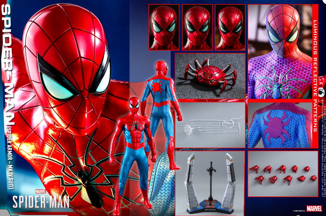 Hot Toys Marvel’s Spider-Man (Spider Armor MK IV Suit) VGM43 1/6 Scale Figure