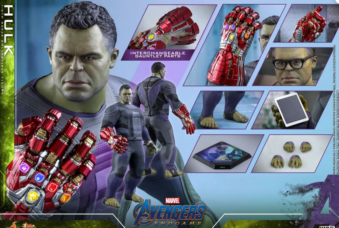 Hot Toys Endgame – Hulk Hot Toys Avengers MMS558 1/6 Scale Figure