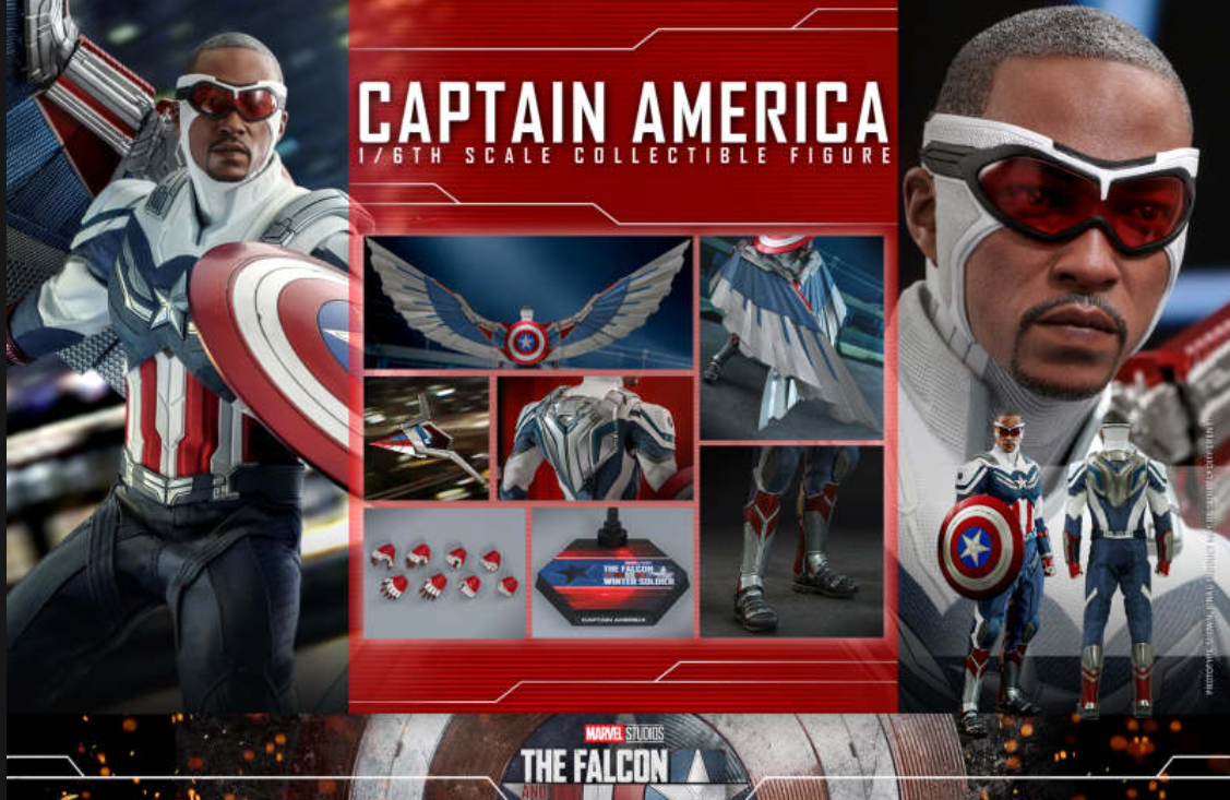 Hot Toys Captain America Hot Toys Marvel The Falcon and the Winter Soldier TMS040 1/6 Scale Figure
