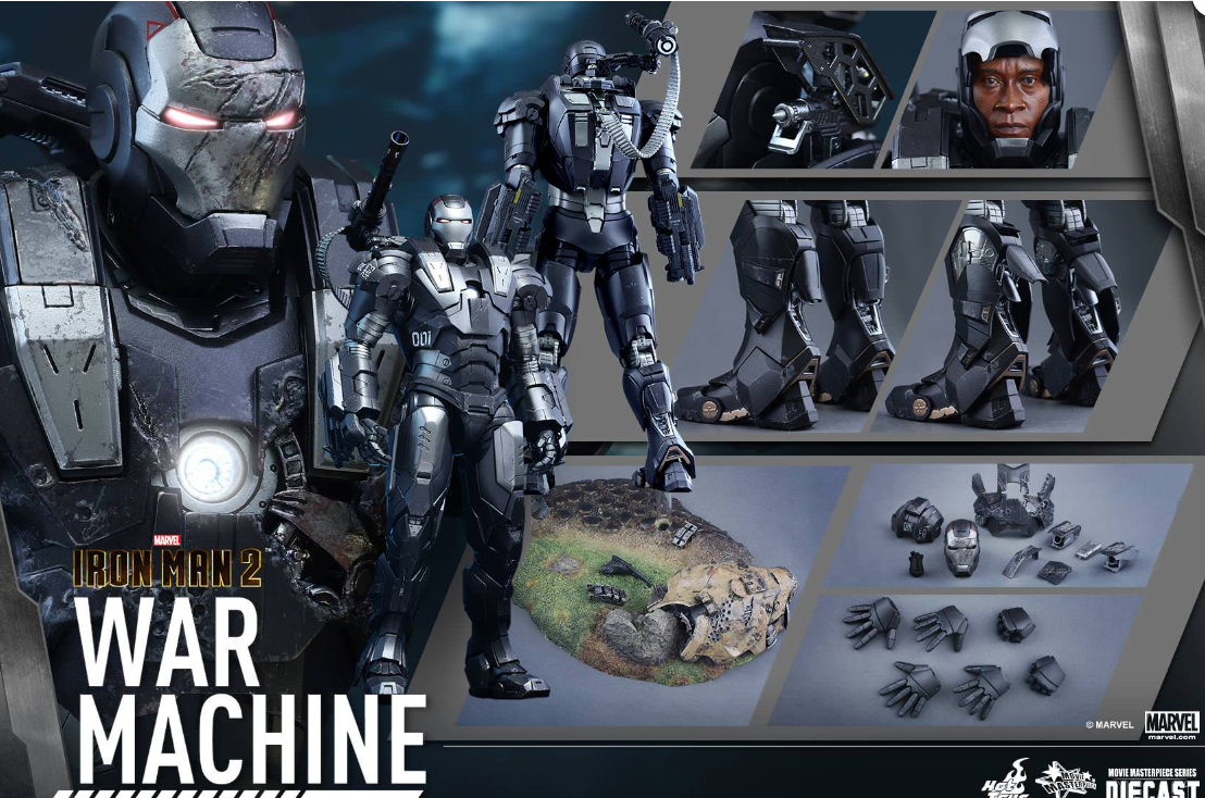 Hot Toys War Machine Hot Toys D13 Iron Man 2 MMS331 1/6 Scale Figure