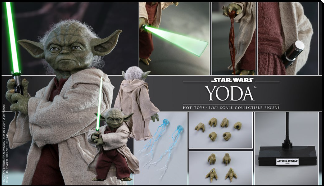 Hot Toys Yoda Hot Toys Star Wars VI : ROTJ MMS495 1/6 Scale Figure