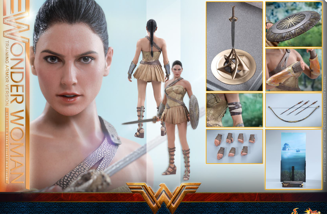 Hot Toys Wonder Woman (Training Armor Version) Hot Toys Wonder Woman MMS424 1/6 Scale Figure