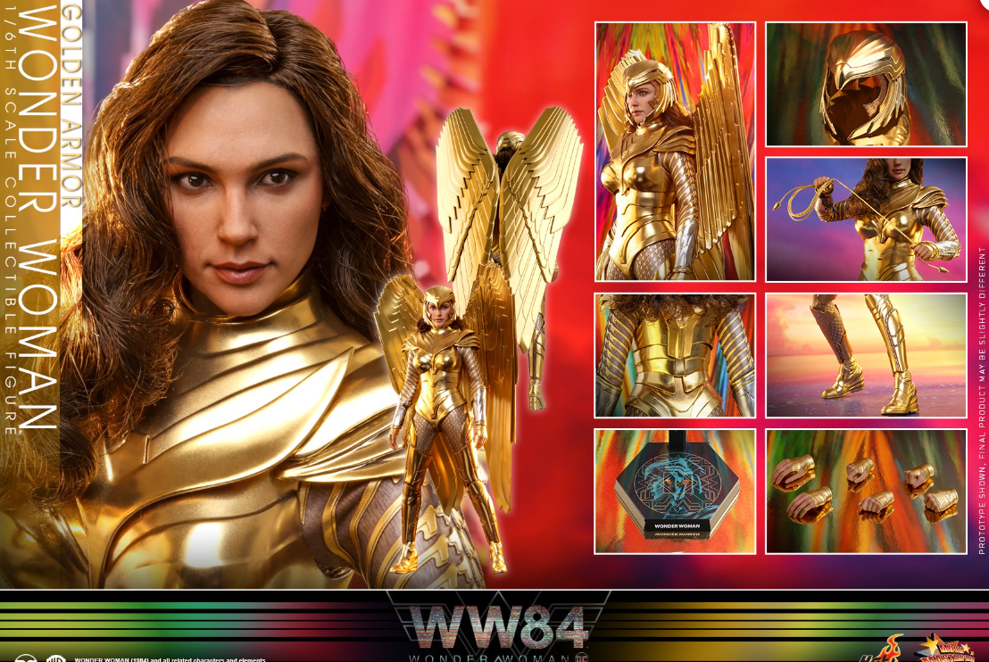 Hot Toys Golden Armor Hot Toys Wonder Woman 1984 MMS577 1/6 Scale Figure