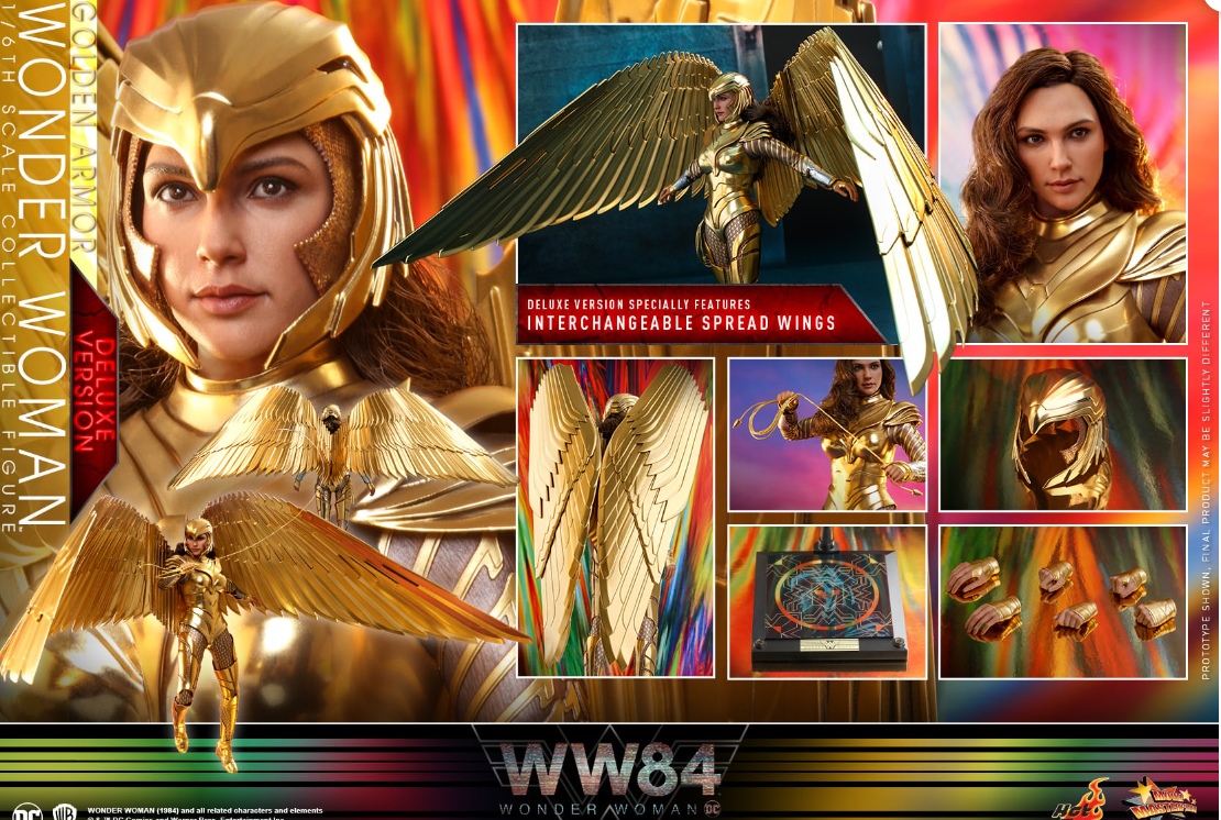 Hot Toys Golden Armor Hot Toys Wonder Woman 1984 MMS578 1/6 Scale Figure