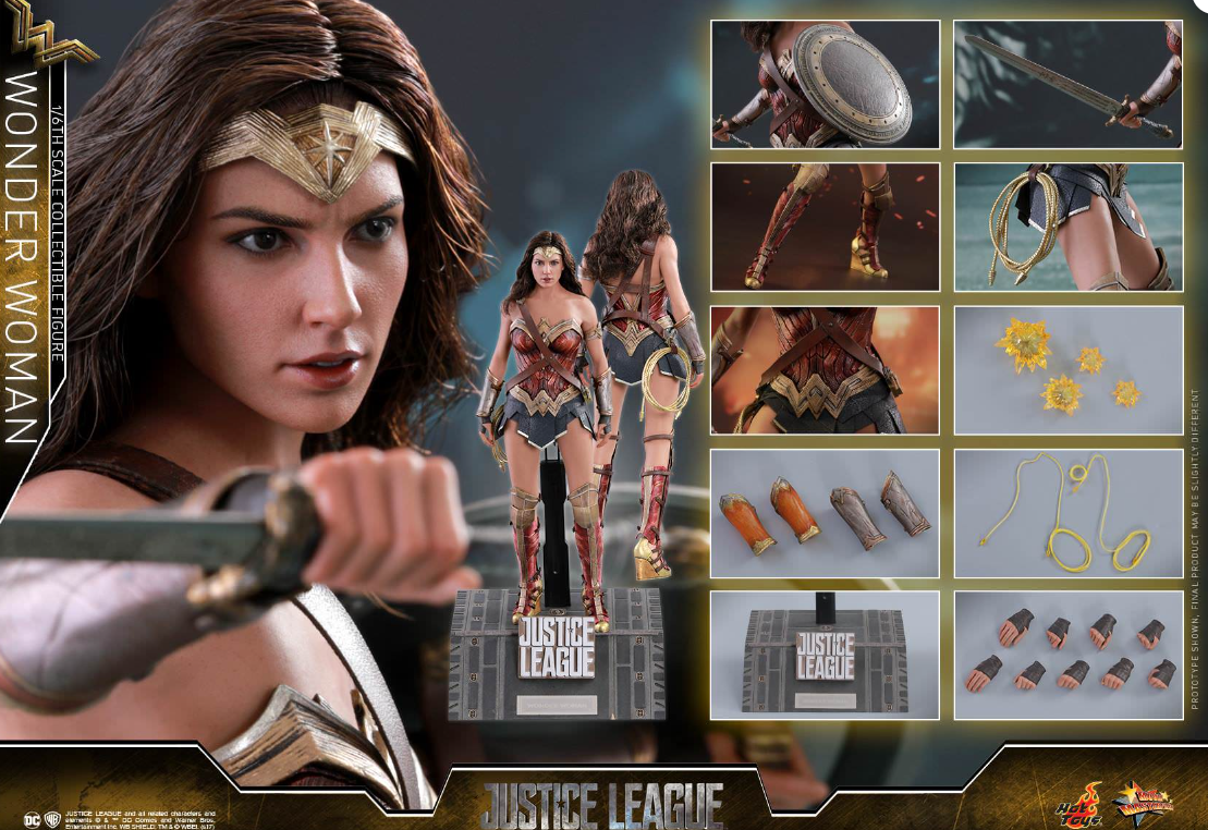 Hot Toys Wonder Woman Hot Toys Justice League MMS450 1/6 Scale Figure