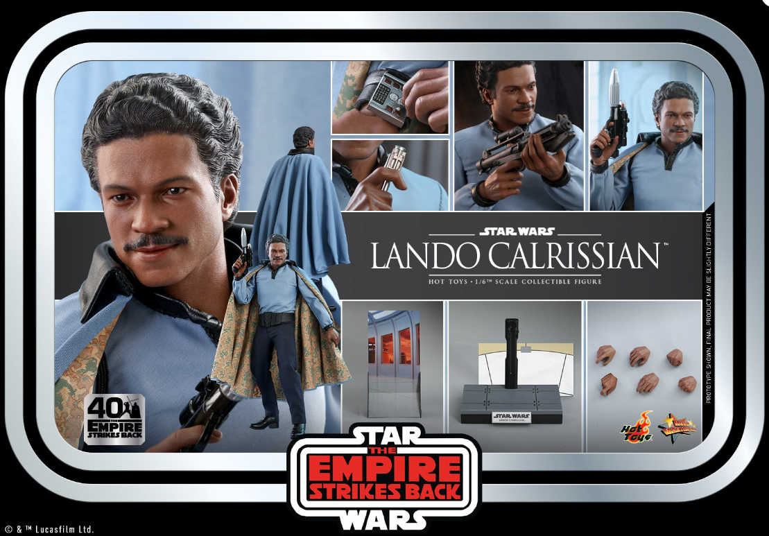 Hot Toys Lando Calrissian (40th Anniv) Hot Toys Star Wars V : TESB MMS588 1/6 Scale Figure