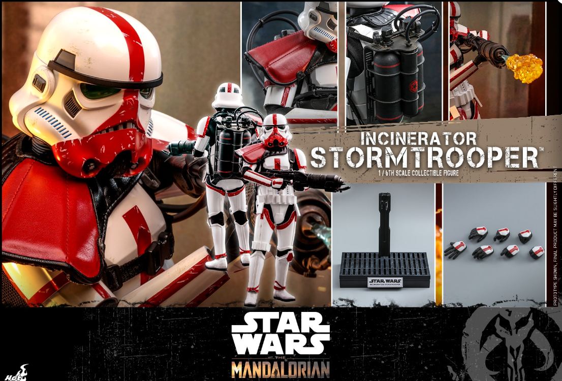 Hot Toys Incinerator Stormtrooper Hot Toys Star Wars The Mandalorian TMS012 1/6 Scale Figure