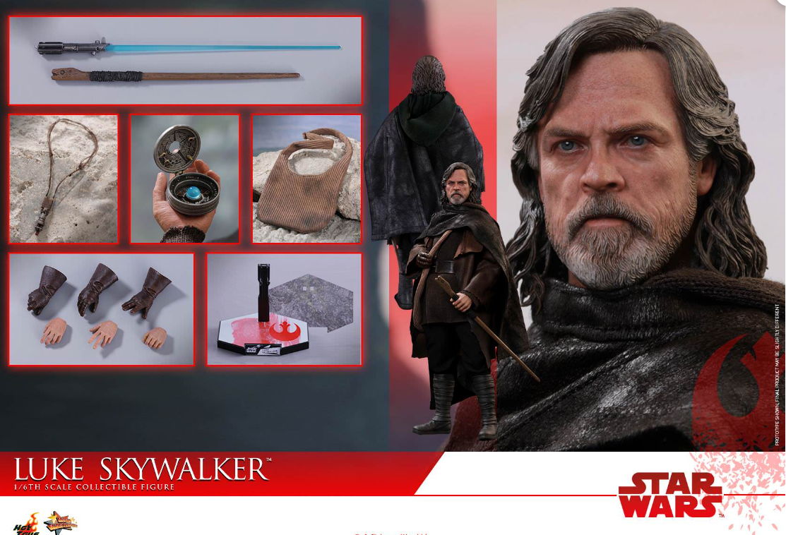 Hot Toys Luke Skywalker Hot Toys Star Wars : TLJ MMS457 1/6 Scale Figure