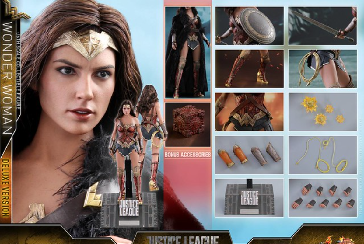Hot Toys Wonder Woman Hot Toys DC Justice League MMS451 1/6 Scale Figure