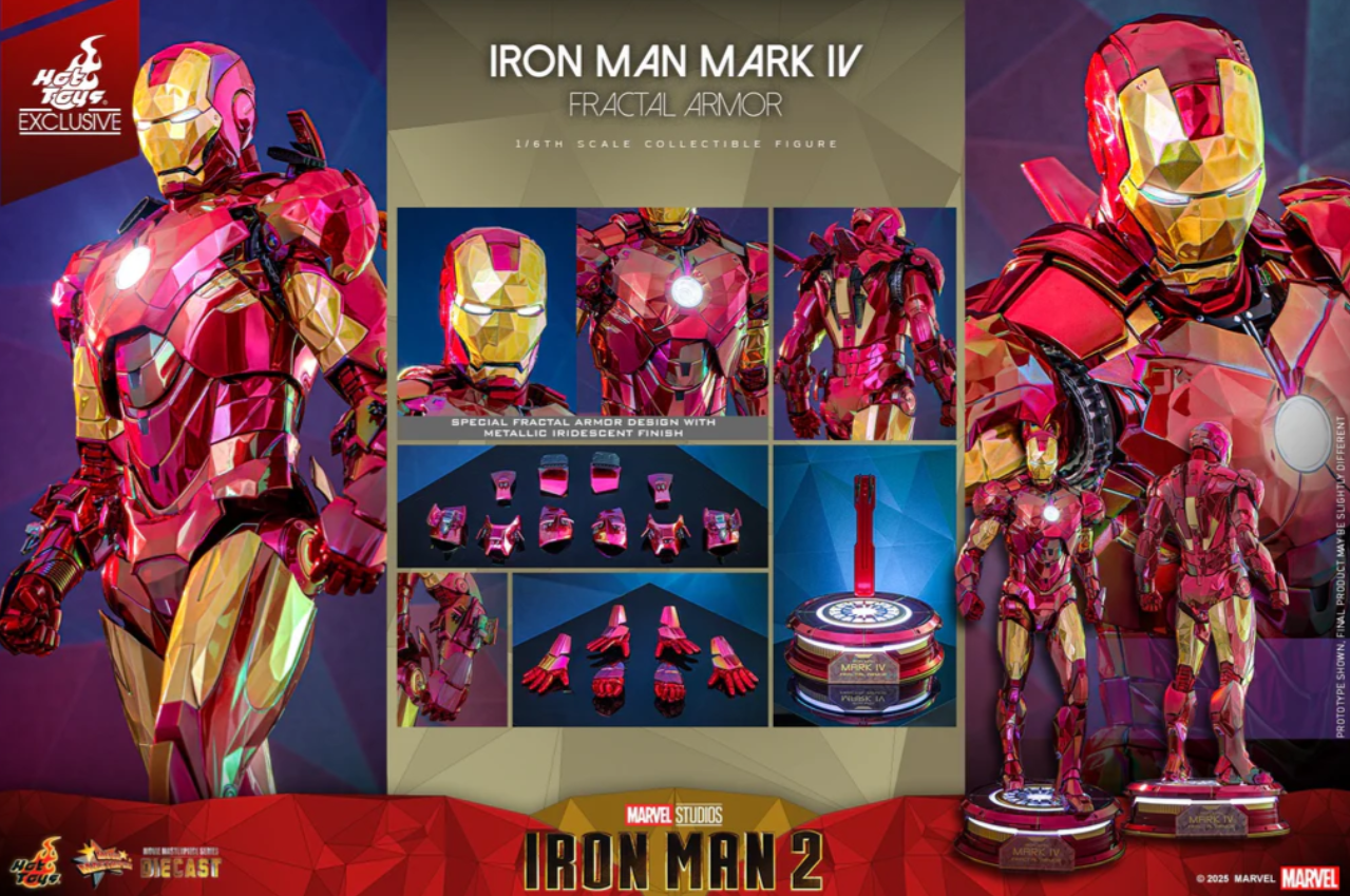 Hot Toys Mark IV (Fractal Armor) Hot Toys D70 Iron Man 2 MMS792 1/6 Scale Figure
