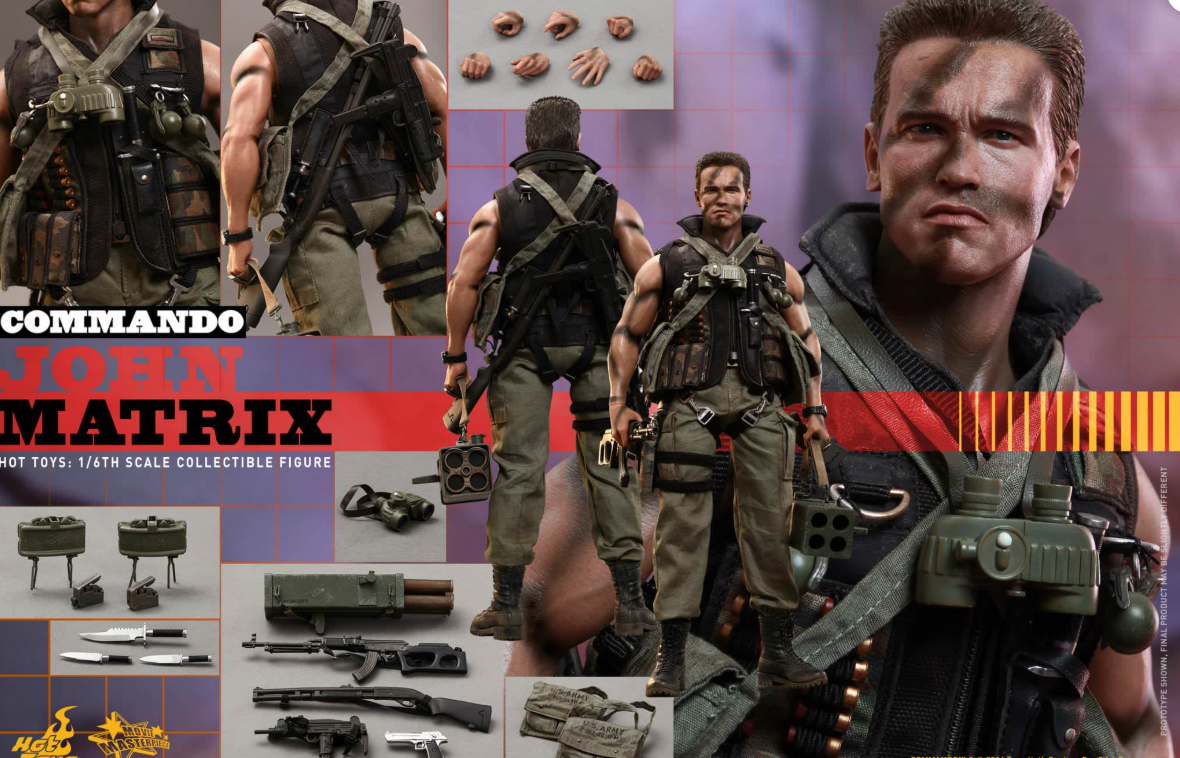 Hot Toys John Matrix Hot Toys Commando MMS276 1/6 Scale Figure