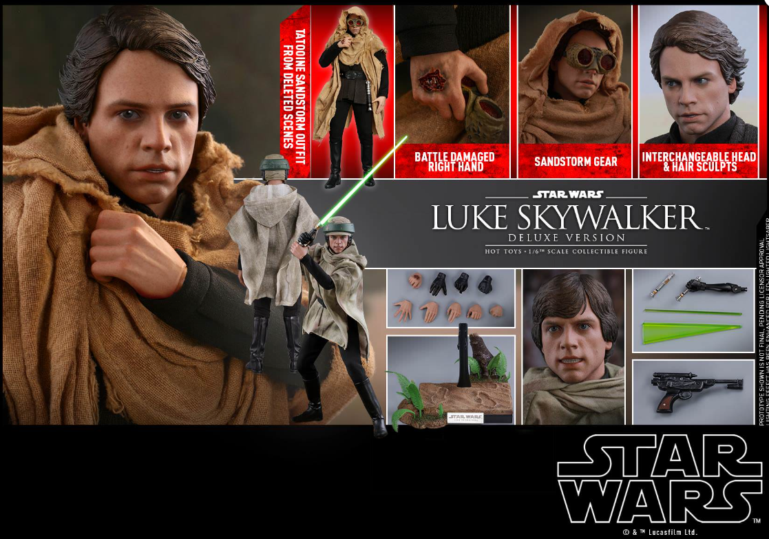 Hot Toys Luke Skywalker (Deluxe) Hot Toys Star Wars : ROTJ MMS517 1/6 Scale Figure