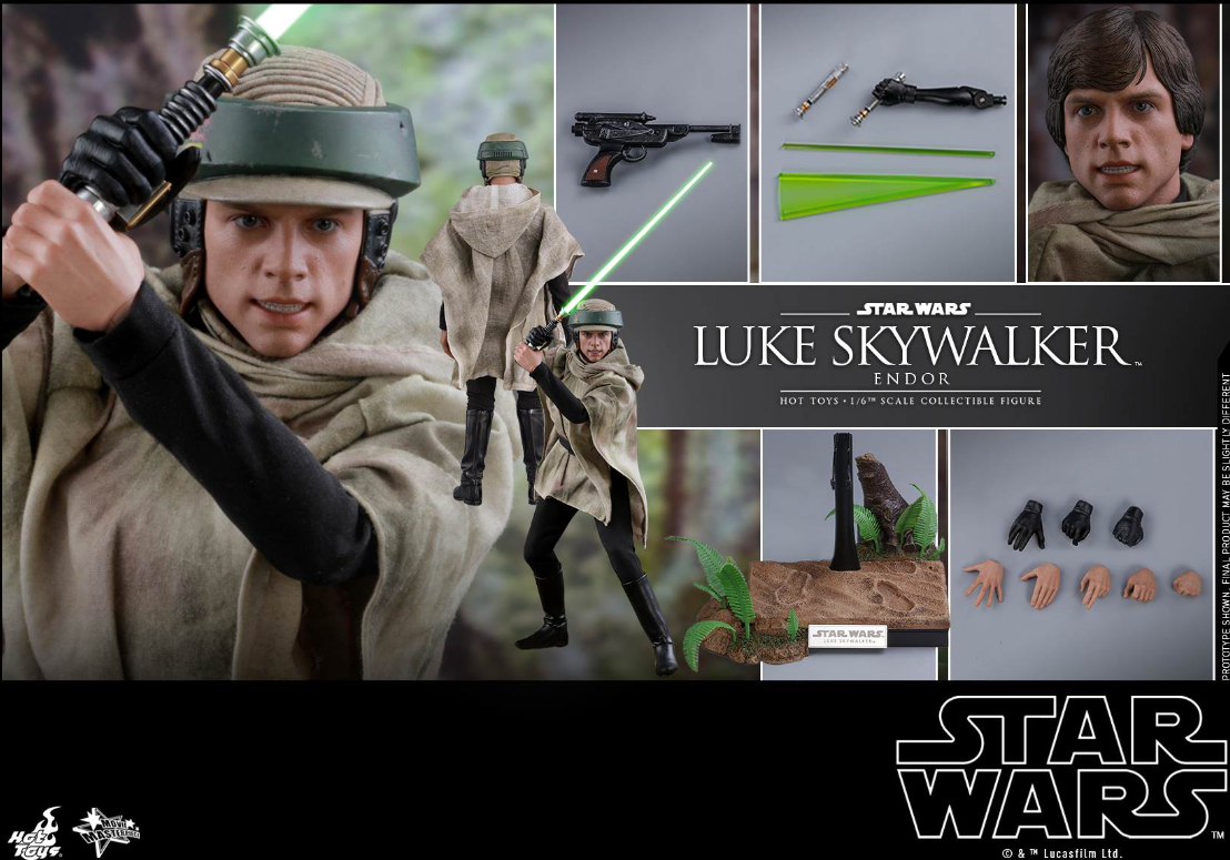Hot Toys Luke Skywalker (Endor) Hot Toys Star Wars : ROTJ MMS516 1/6 Scale Figure