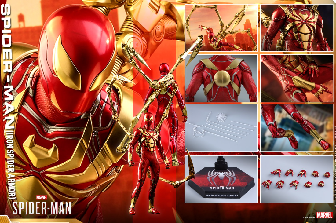Hot Toys Spider-Man (Iron Spider Armor) Hot Toys Marvel’s Spider-Man VGM38 1/6 Scale Figure